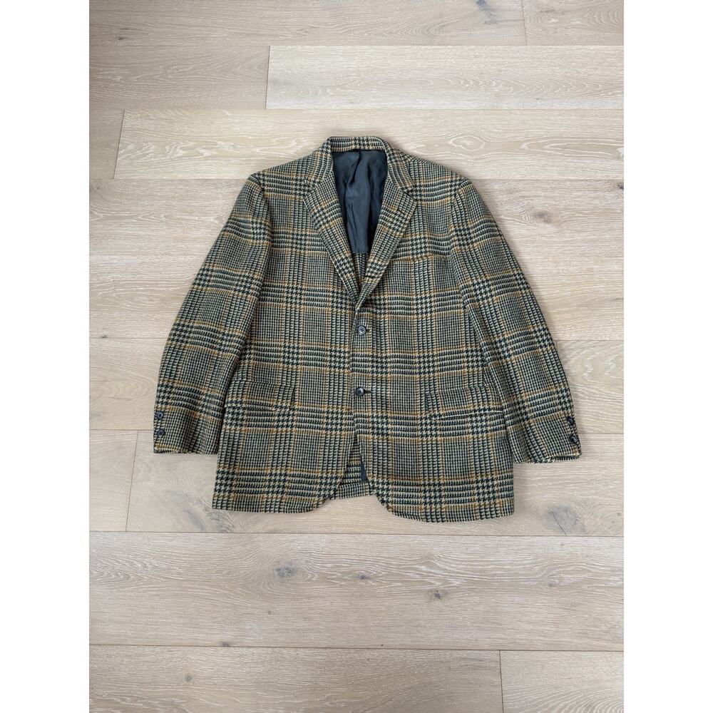 Vintage Brown and Black Plaid Blazer